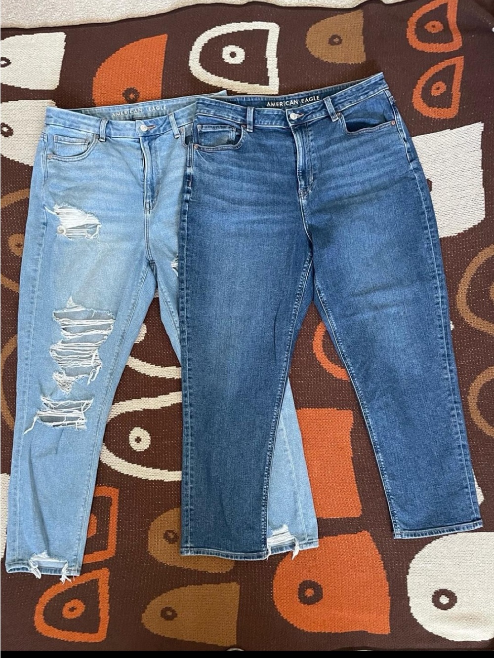 Lot of 2 AE Mom Jeans